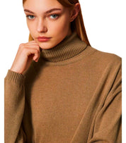 MAGLIONE DOLCEVITA CAMMELLO TWINSET