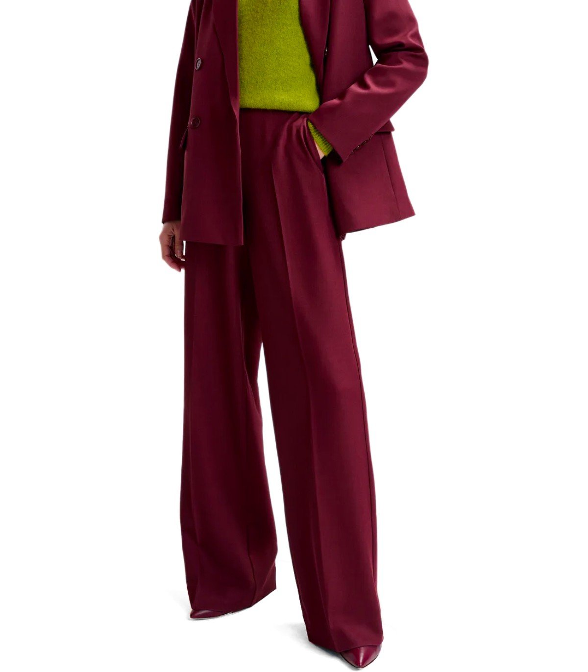 ESSENTIEL ANTWERP IZI BORDEAUXROTE HOSE