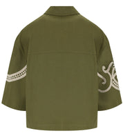 MAX MARA WEEKEND COMO GREEN SHIRT JACKET