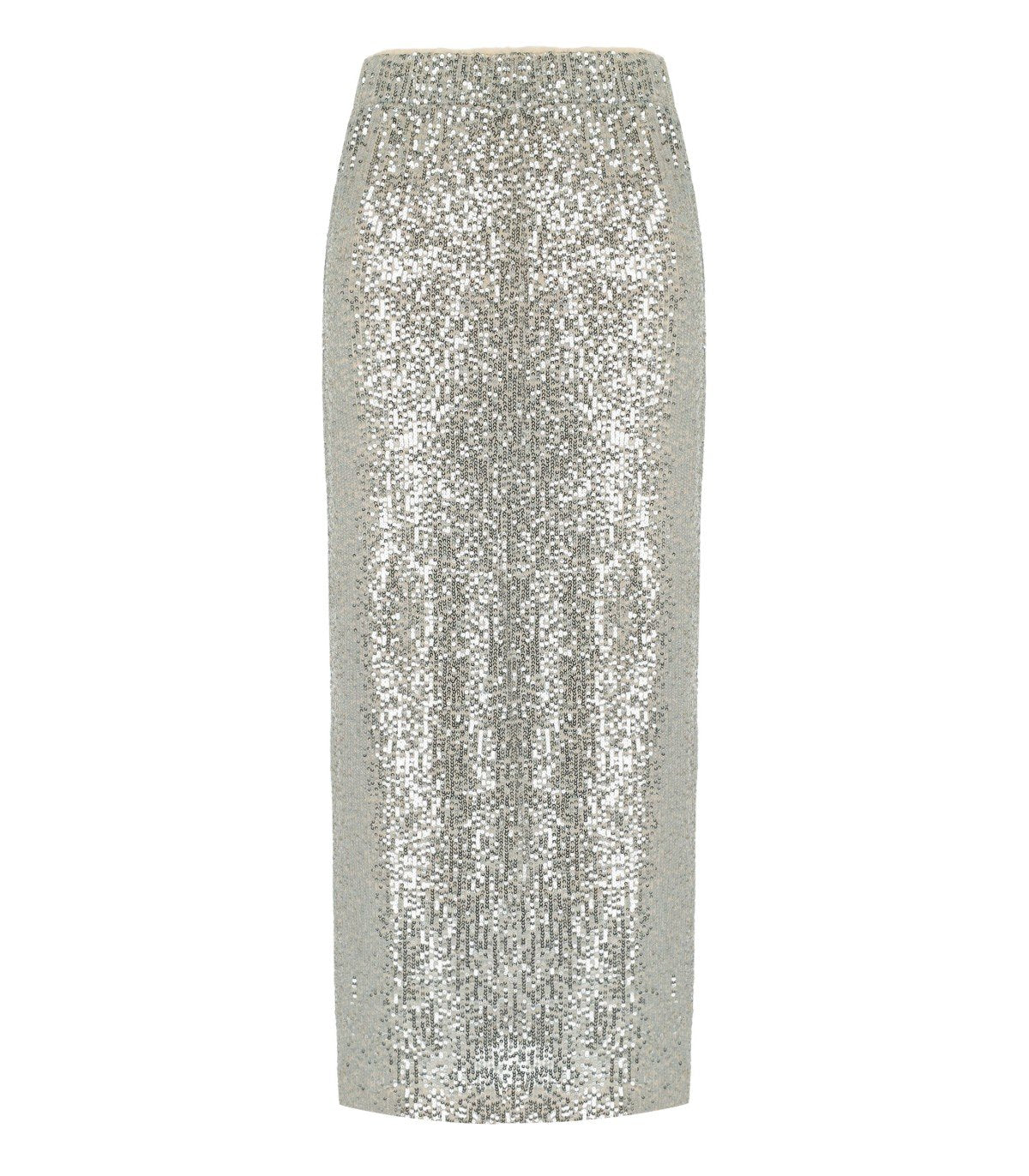 MAX MARA WEEKEND OTTELIA SILVER SEQUINS SKIRT