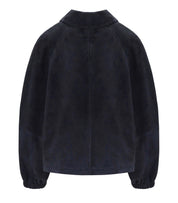 GIACCA ZUPPA IN SUEDE BLU MAX MARA WEEKEND