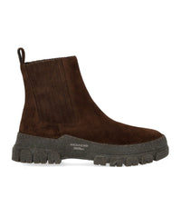 MAX MARA WEEKEND GENEPI DUNKELBRAUNE CHELSEA STIEFELETTE - 38