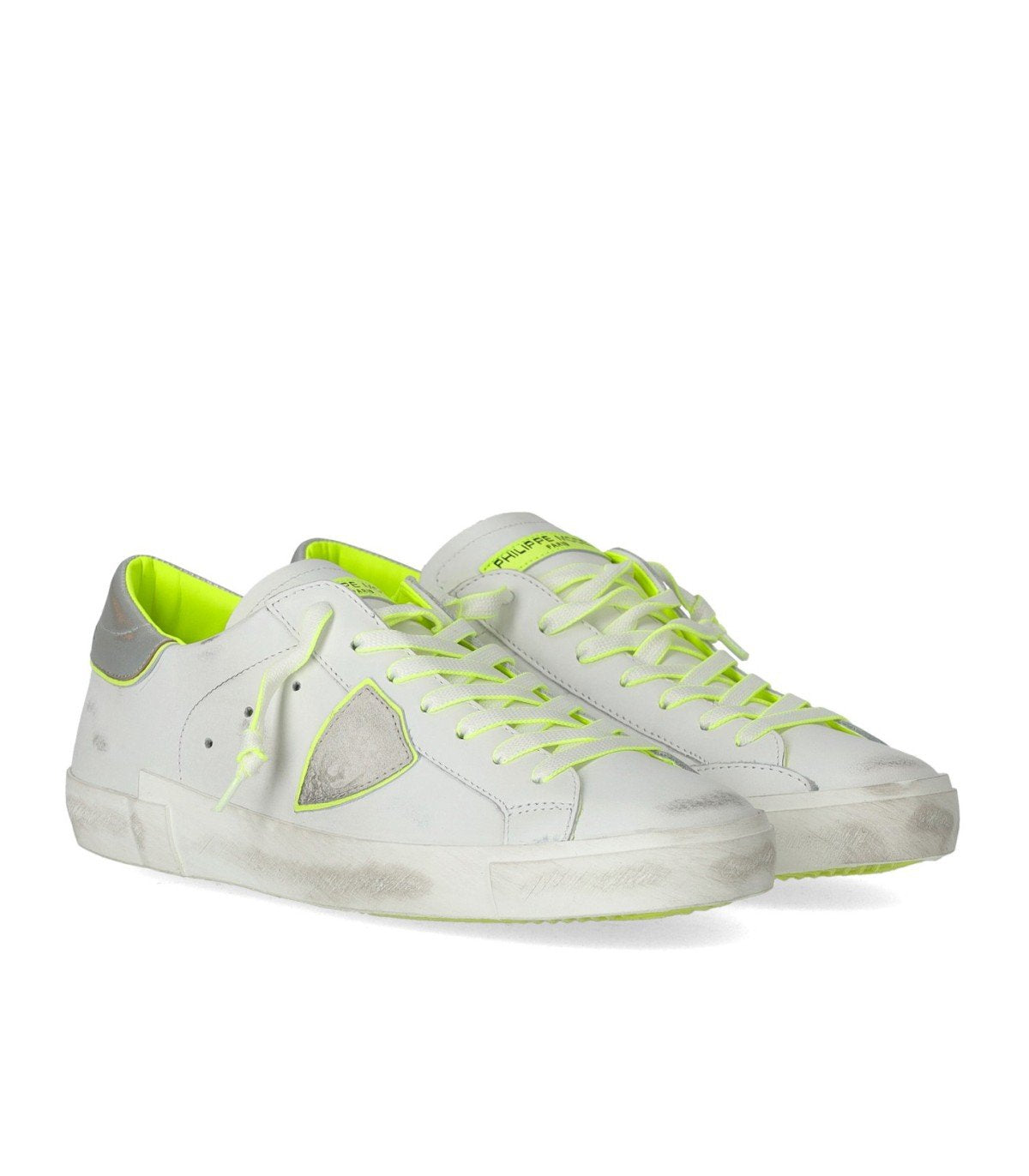 PHILIPPE MODEL PRSX WHITE NEON YELLOW SNEAKER