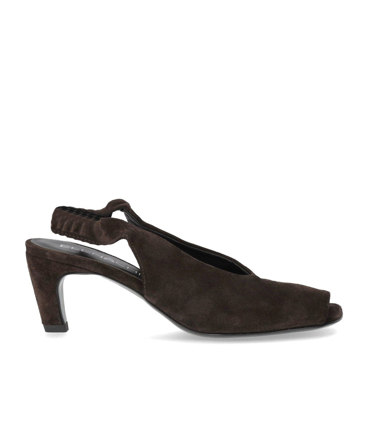 ELENA IACHI DARK BROWN HEELED SANDAL