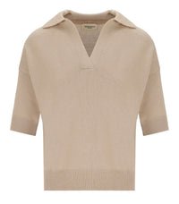 MAX MARA WEEKEND ALBERO BEIGE POLOSHIRT - L