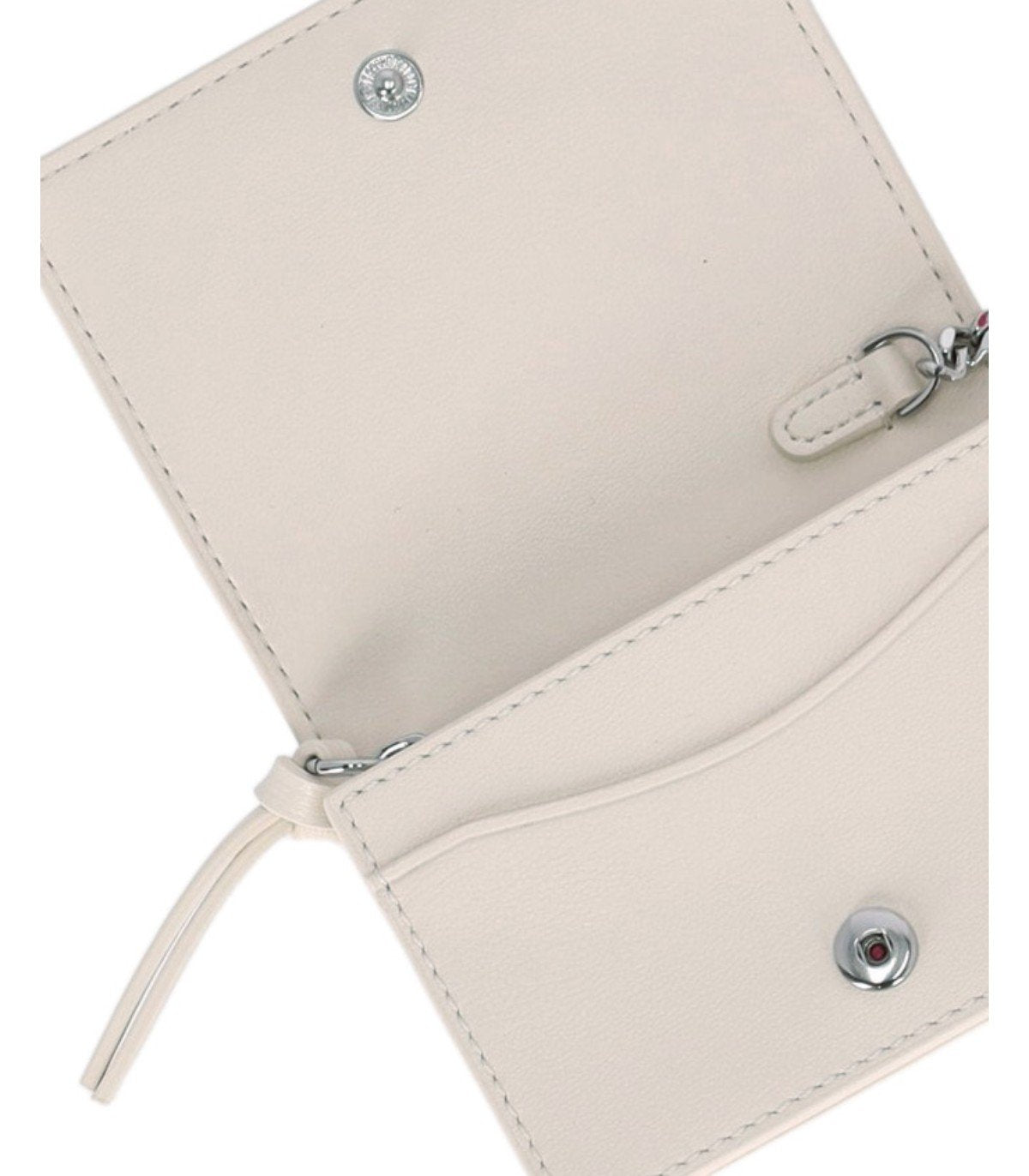 PORTE-CARTES RASPBERRY BLANC GANNI