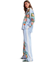 ESSENTIEL ANTWERP HOTSWOLDS2 WHITE AND LIGHT BLUE SHIRT