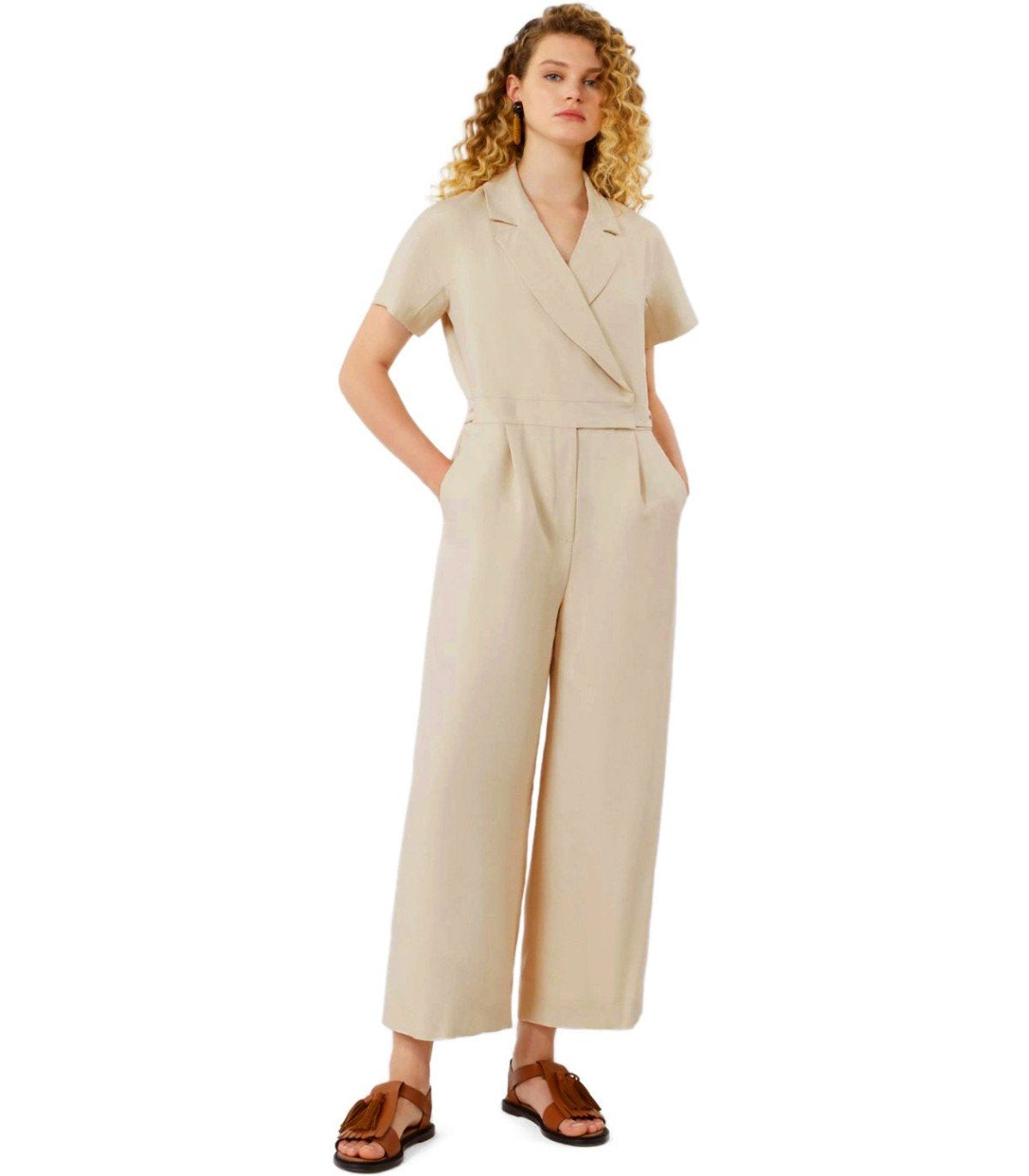 MAX MARA WEEKEND OBLATO BEIGE JUMPSUIT