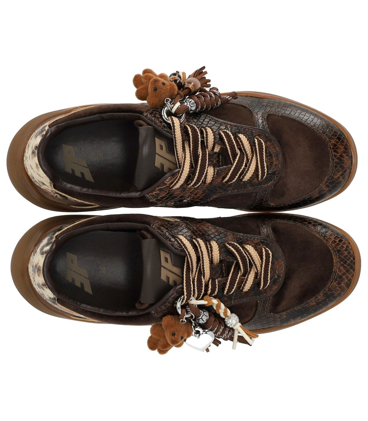 3P WAVE SAMT BRAUNER SNEAKER