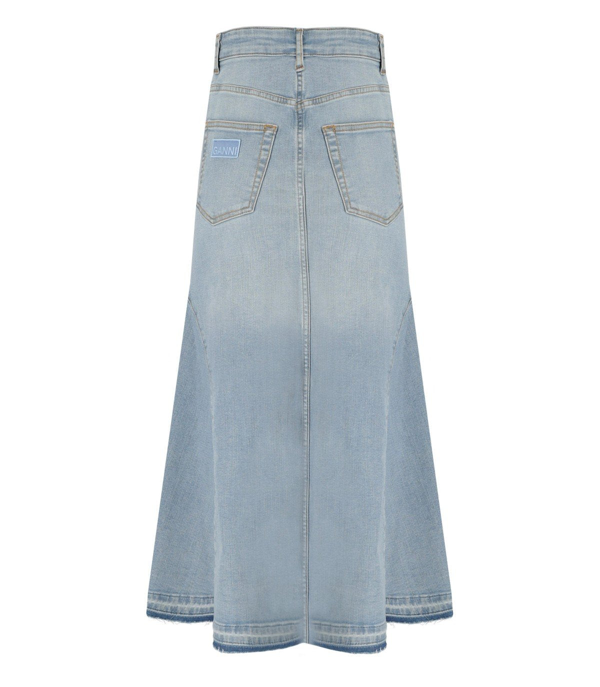GANNI LIGHT BLUE DENIM SKIRT