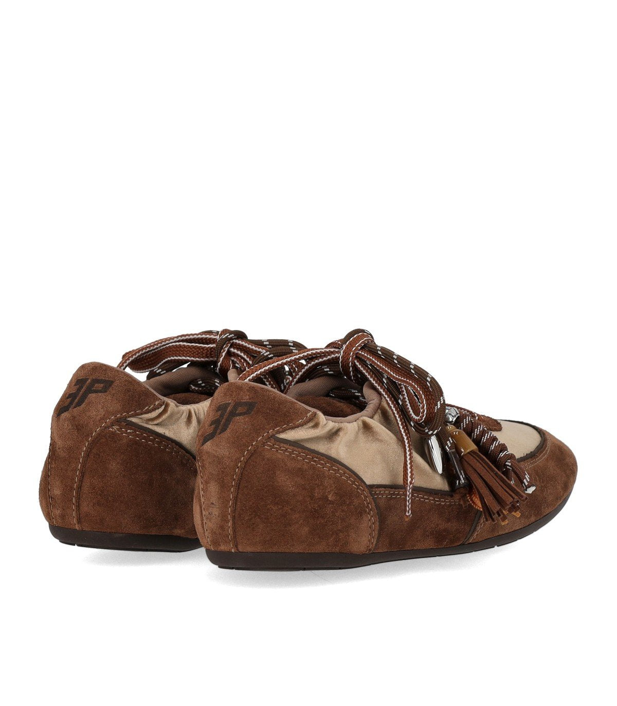 3P BALLET SAMT BRAUNER SNEAKER