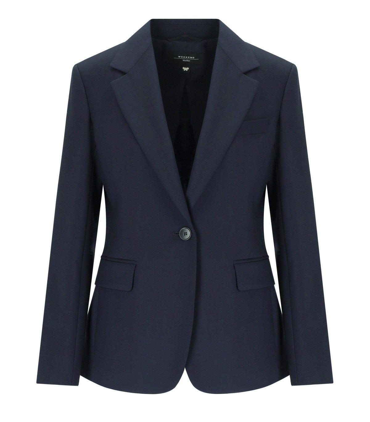 MAX MAR WEEKEND LAMINE BLAUWE JAS