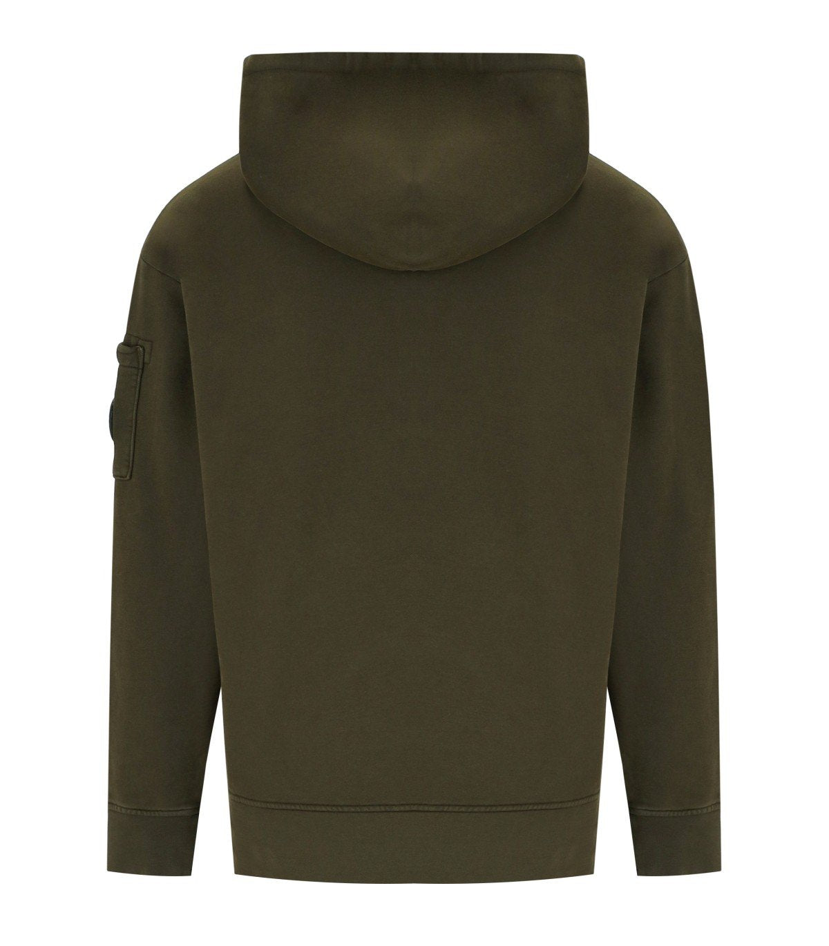 C.P. COMPANY DIAGONAL FLEECE BOXY MILITÄRGRÜNES HOODIE