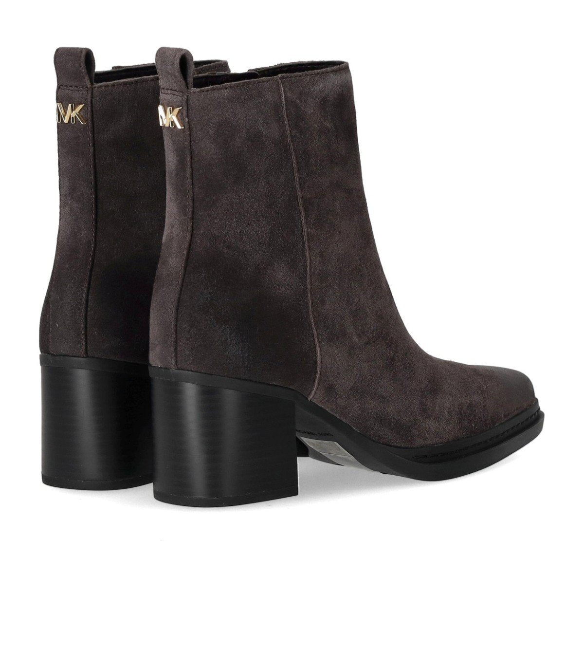 MICHAEL KORS LEX CHOCOLATE HEELED ANKLE BOOT