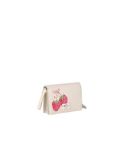 PORTE-CARTES RASPBERRY BLANC GANNI