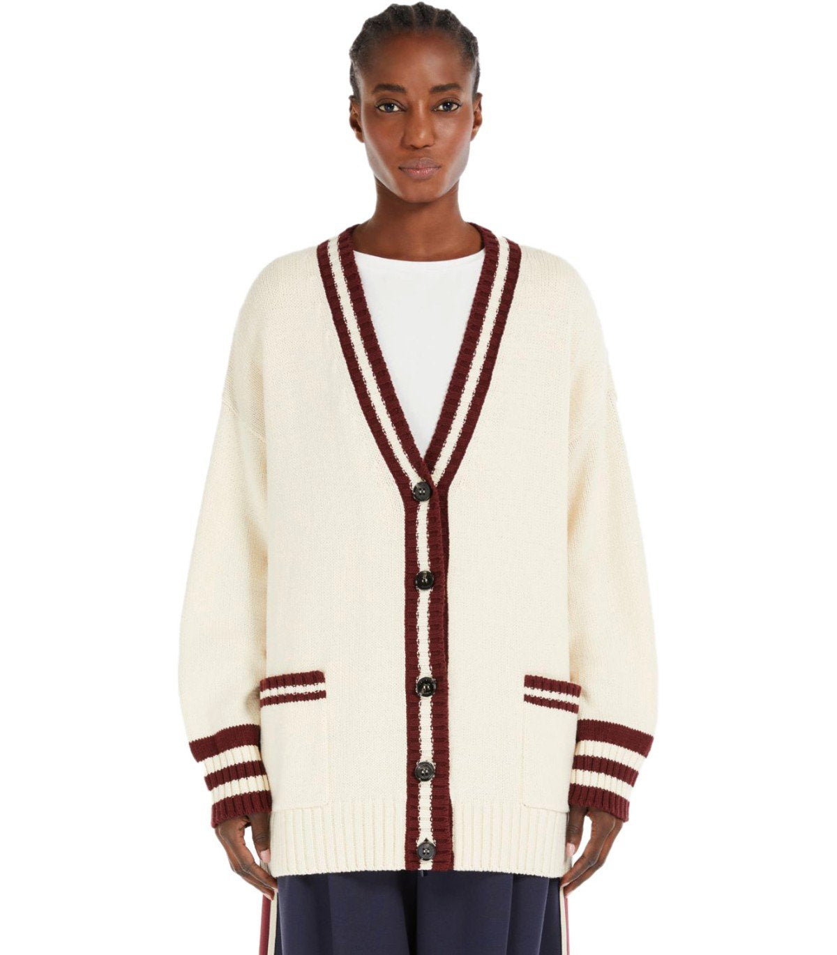 CARDIGAN VICOLO ECRU MAX MARA WEEKEND