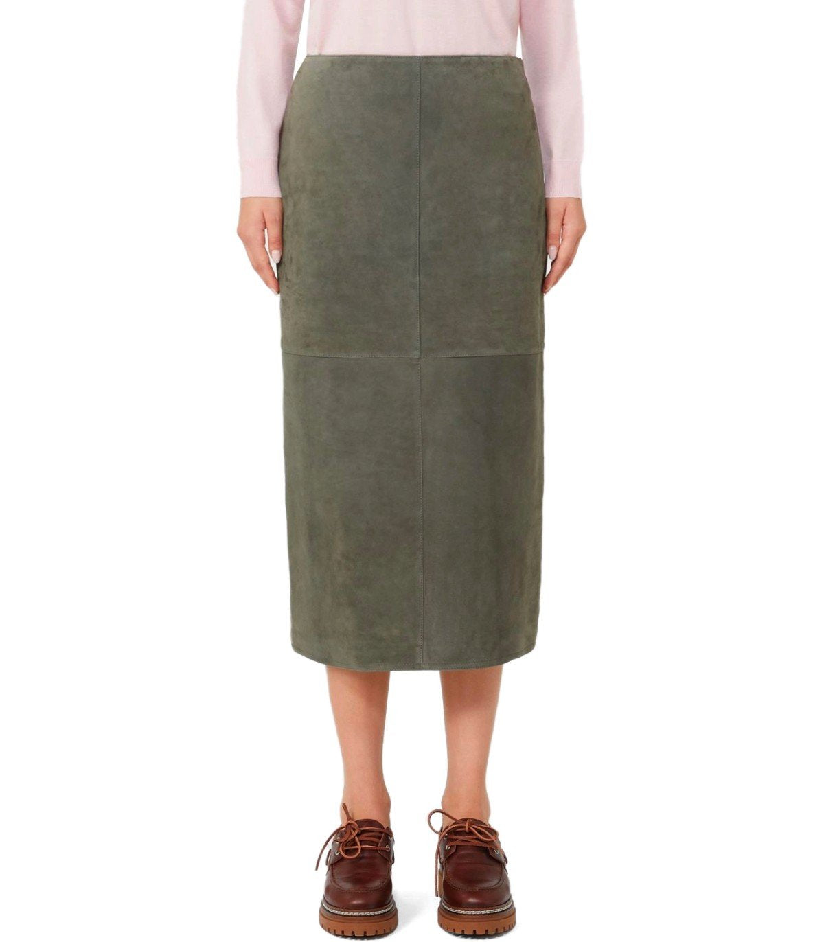 MAX MARA WEEKEND PALA KHAKI MIDI SKIRT