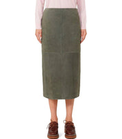 MAX MARA WEEKEND PALA KHAKI MIDI SKIRT
