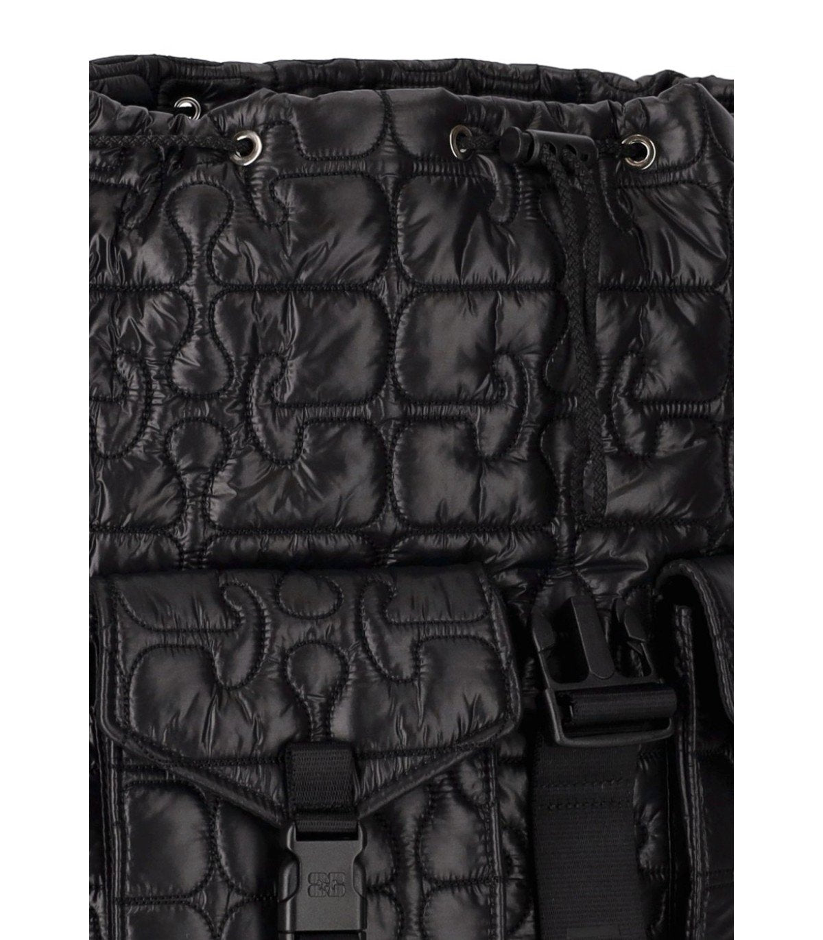 GANNI RE-TECH BLACK BACKPACK