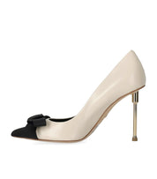 ELISABETTA FRANCHI BUTTER BLACK PUMP WITH BOW