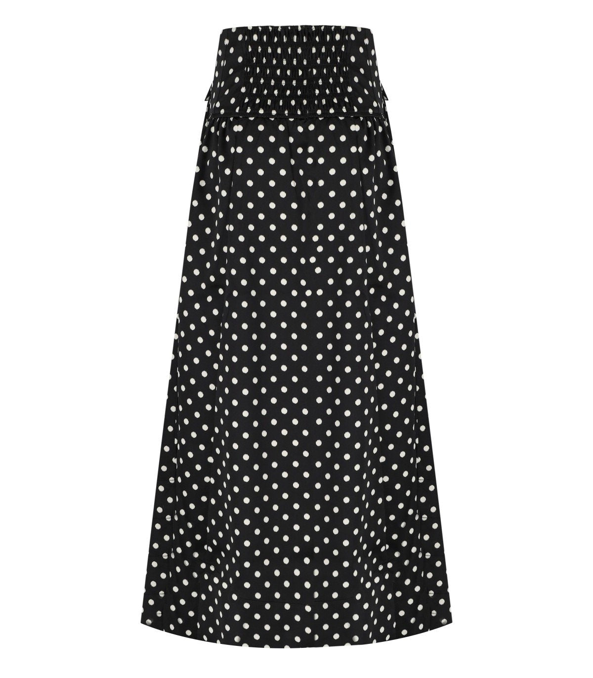 GANNI BLACK POLKA-DOT SKIRT