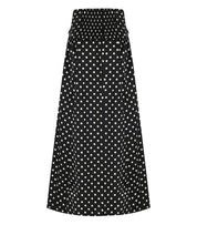 GANNI BLACK POLKA-DOT SKIRT
