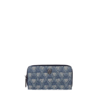 KURT GEIGER KENSINGTON DENIM BLAUW PORTEMONNEE