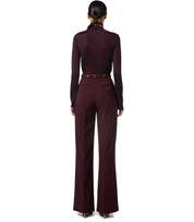 ELISABETTA FRANCHI MERLOT TURTLENECK SWEATER