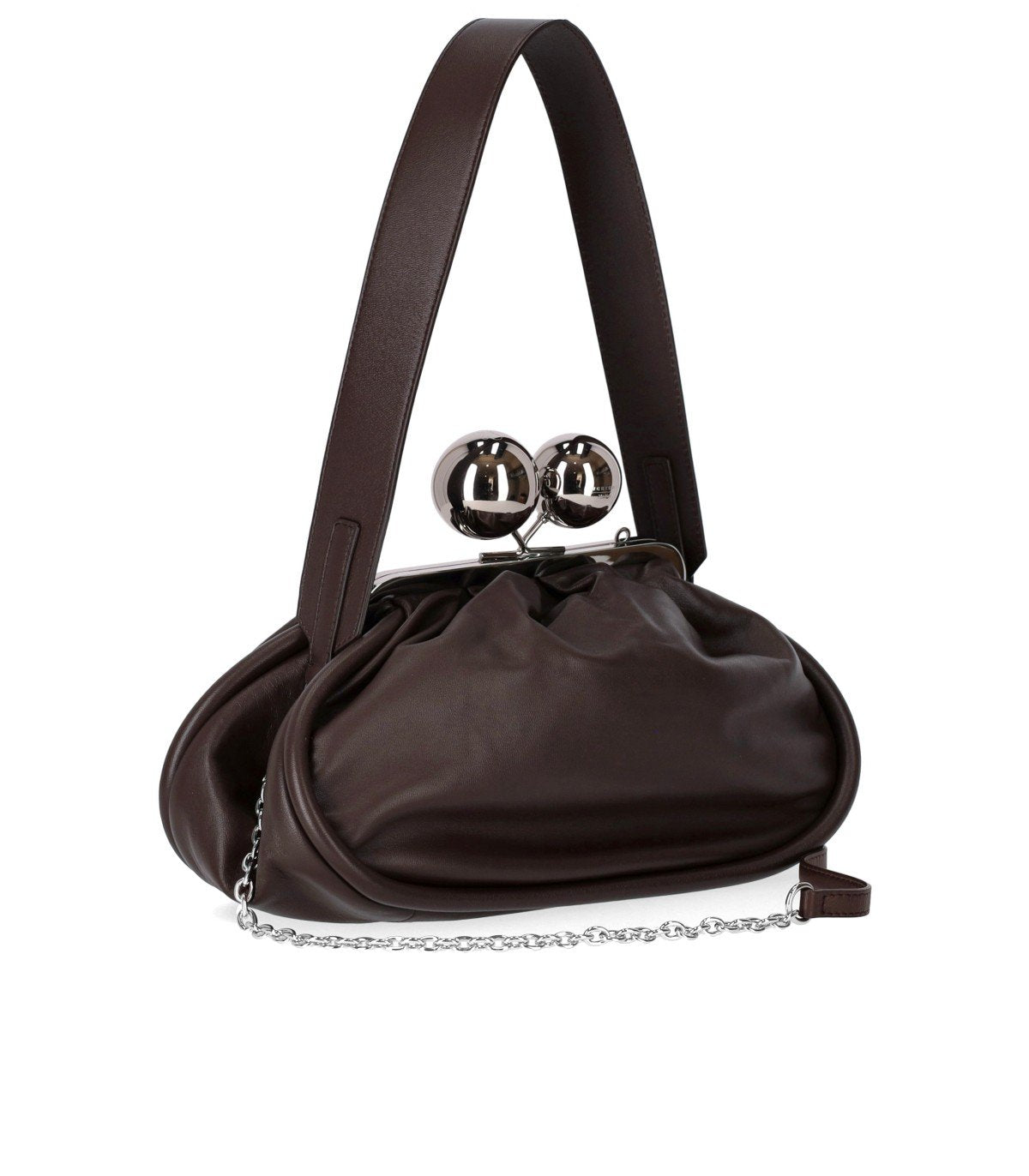 MAX MARA WEEKEND MILVANEW MEDIUM DUNKLEBRAUNER CLUTCH