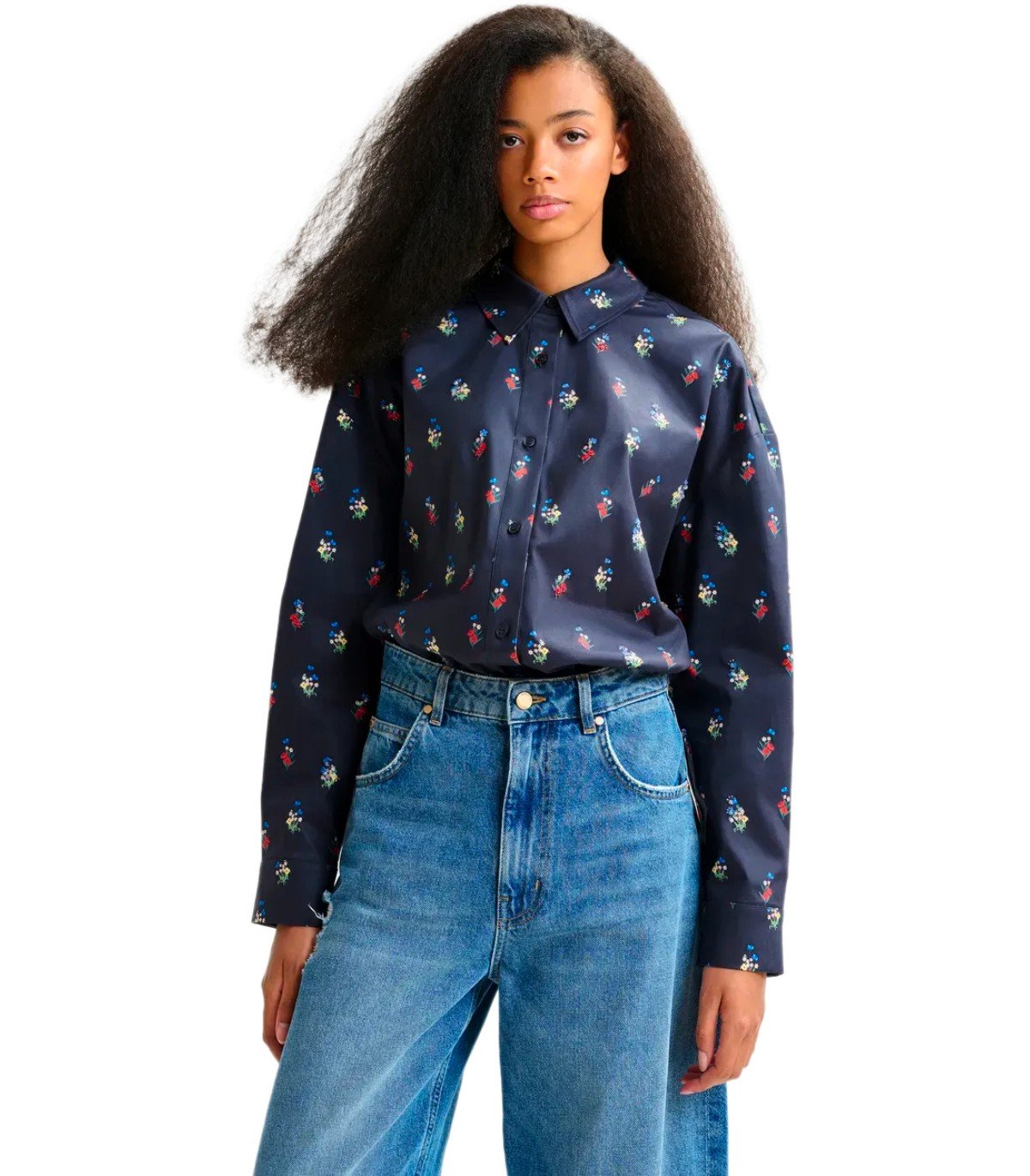 ESSENTIEL ANTWERP ILILLY BLAUW OVERHEMD