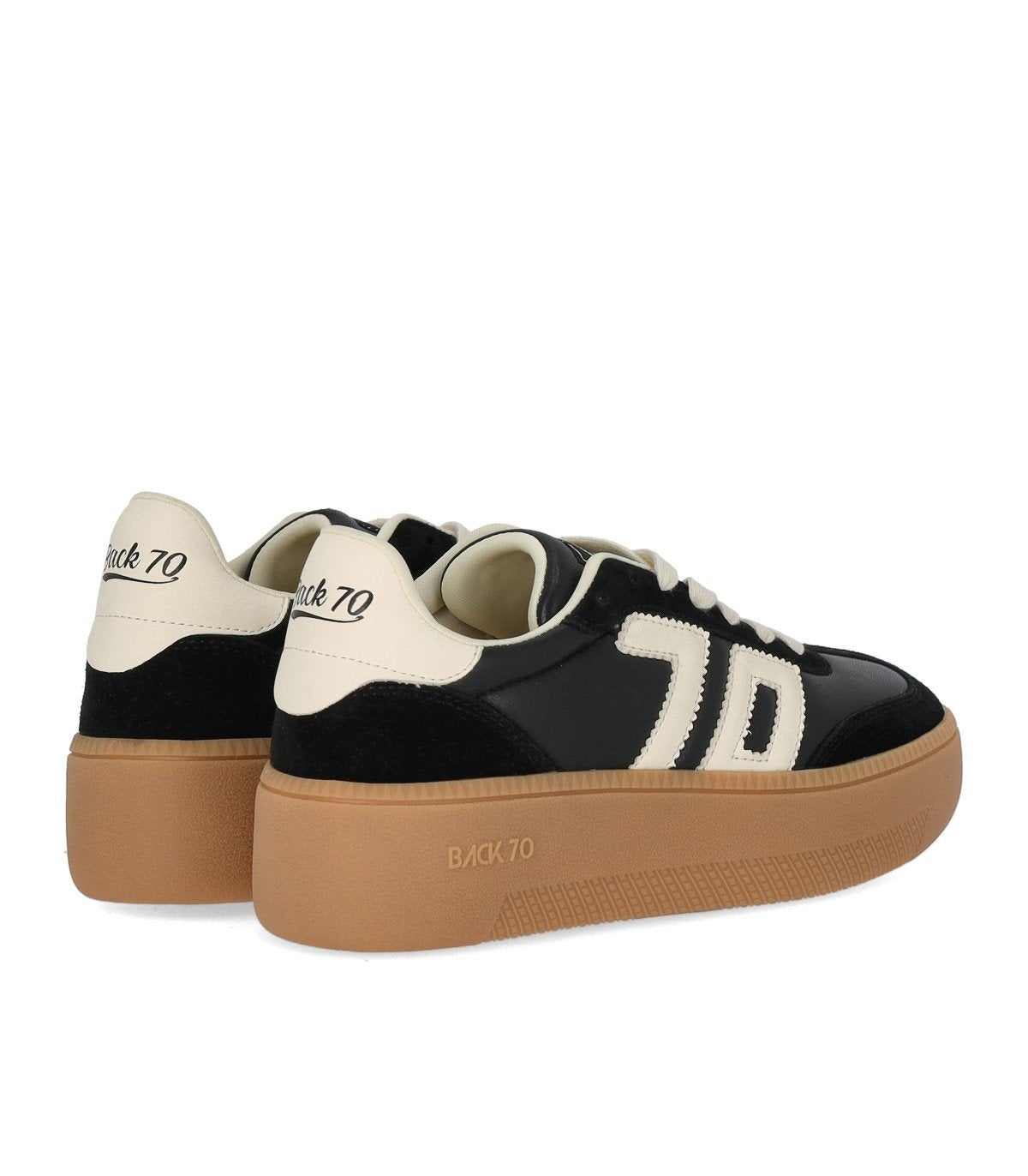BACK70 XXL LEATHER BLACK SNEAKER