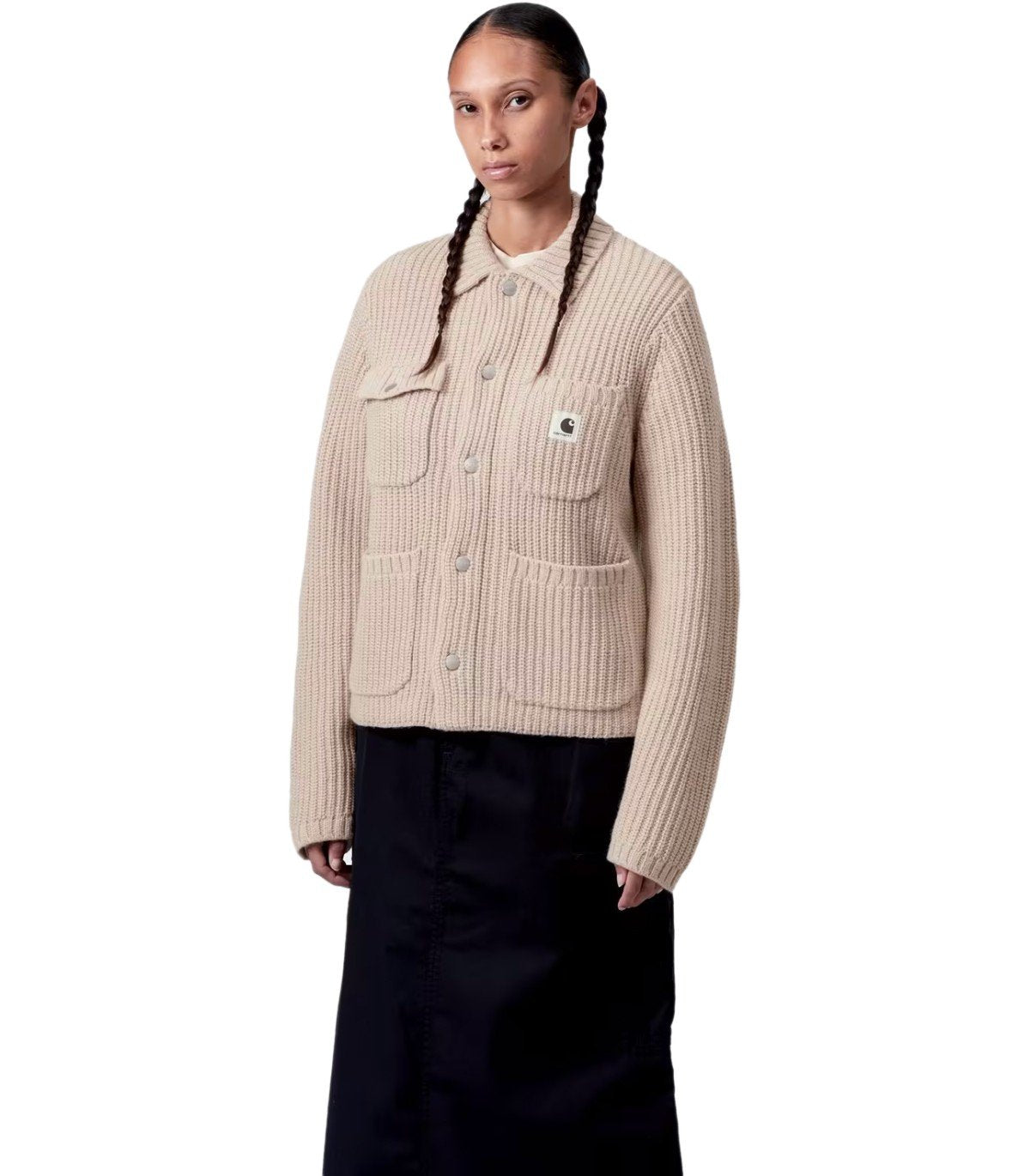 CARHARTT WIP W' MICHIGAN FLEUR DE SEL CARDIGAN