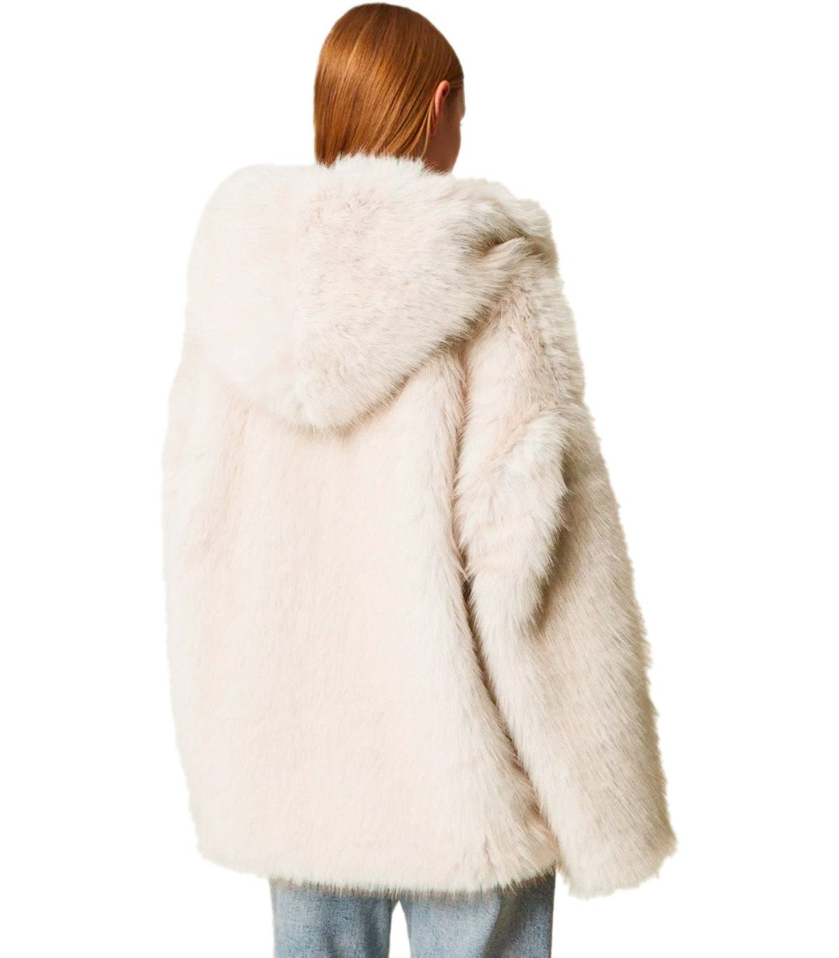 TWINSET BEIGE FAUX LEATHER JACKET