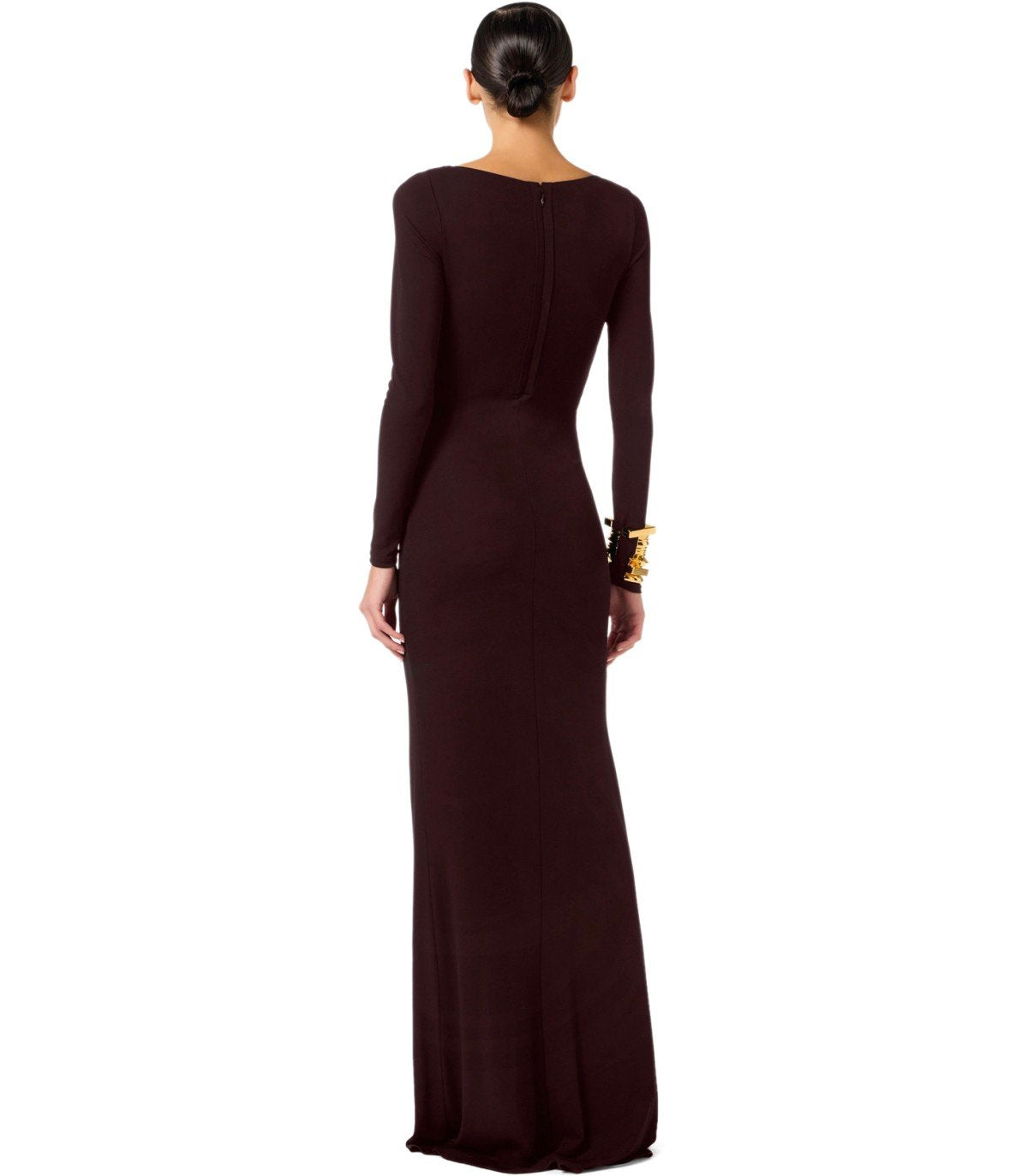 ELISABETTA FRANCHI RED CARPET DARK CHOCOLATE DRESS – FerrarisBoutique