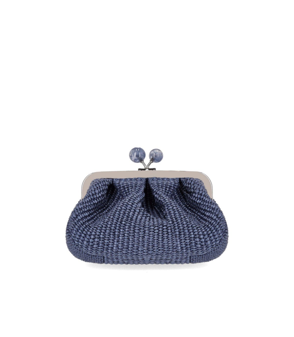 MAX MARA WEEKEND PASTICCINO PALMAS SMALL BLUE CLUTCH