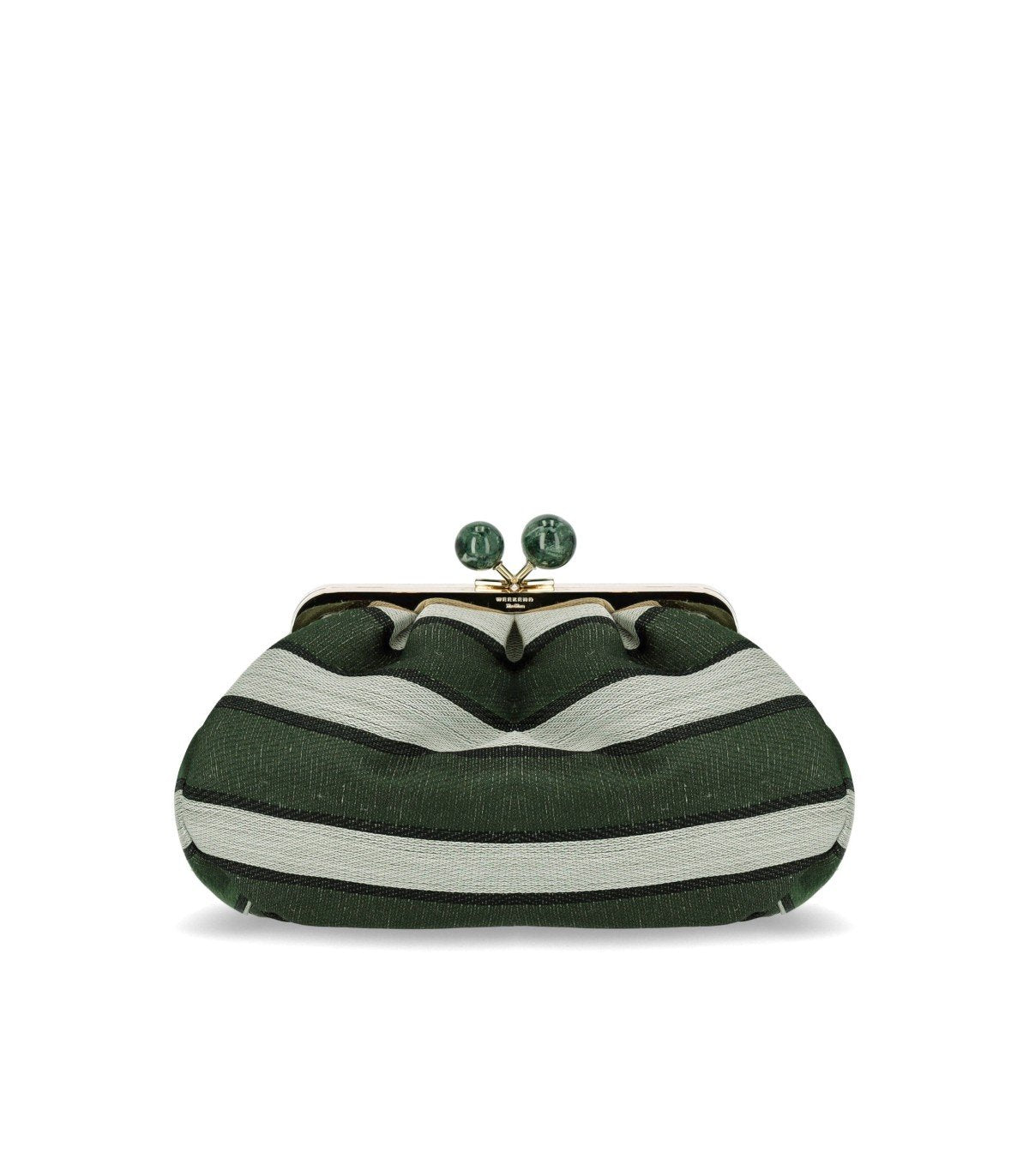 MAX MARA WEEKEND PASTICCINO ITALIANROOTS MEDIUM GREEN CLUTCH BAG