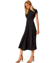 TWINSET BLACK MIDI DRESS
