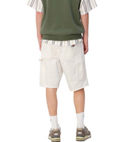 CARHARTT WIP SINGLE KNEE OFF-WHITE BERMUDA SHORTS
