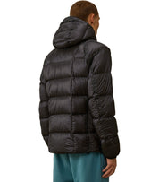 C.P. COMPANY D.D. SHELL BLACK HOODED DOWN JACKET