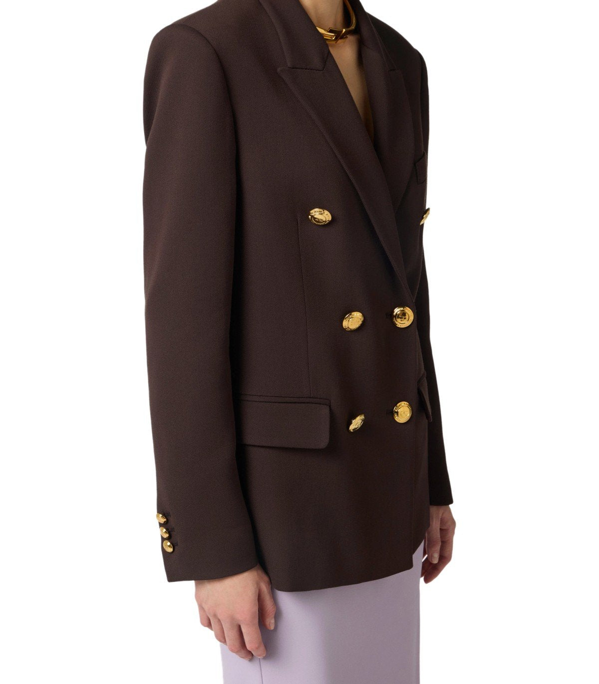 ELISABETTA FRANCHI BRAUN DOPPELREIHIGER BLAZER