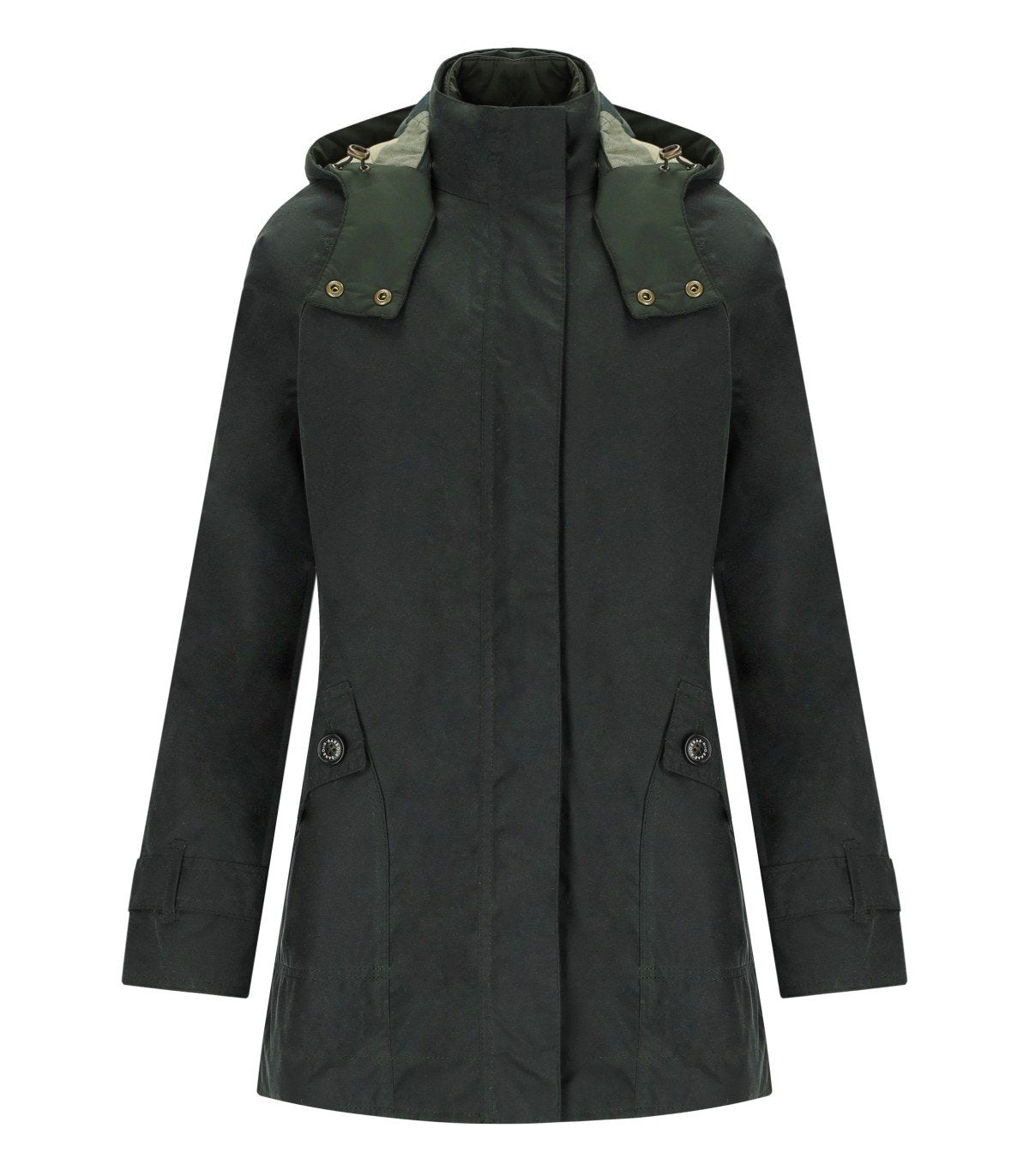 GIACCA CON CAPPUCCIO CANNICH WAX VERDE BARBOUR