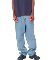 CARHARTT WIP SINGLE KNEE BLUE STONE BLEACHED JEANS