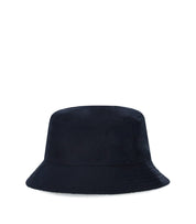 BARBOUR HUTTON NAVY BLUE REVERSIBLE BUCKET HAT