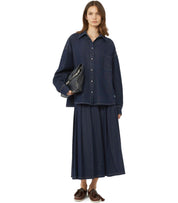 JUPE OVALE DENIM BLEUE MAX MARA WEEKEND
