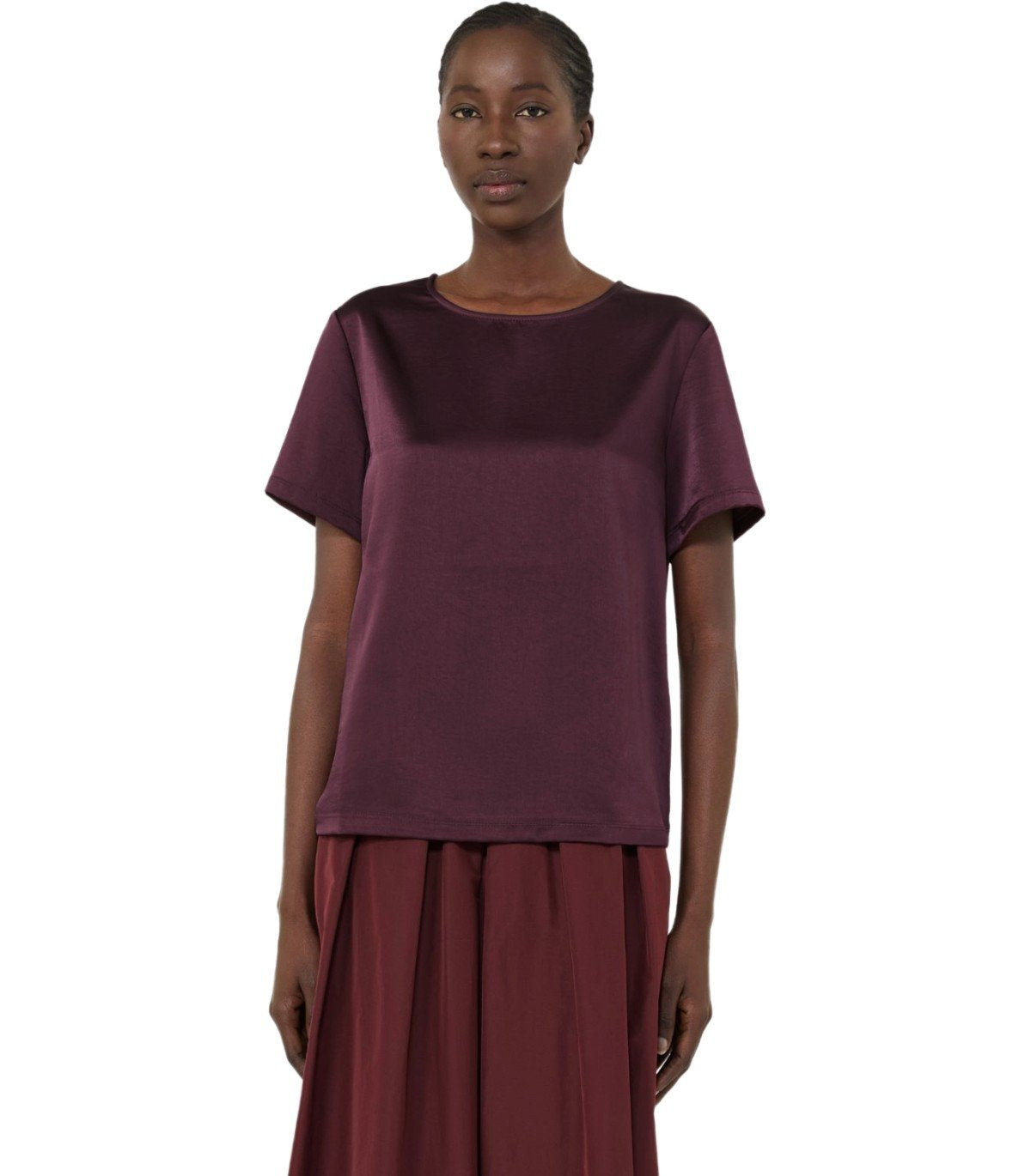 MAX MARA WEEKEND ZONA BURGUNDY BLOUSE