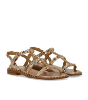 ASH PLUS GOLD FLAT SANDAL