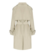 BARBOUR MAIA LIGHT SAND TRENCHCOAT