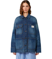 MAX MARA WEEKEND ALIGI BLUE DENIM JACKET