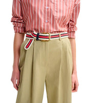 ESSENTIEL ANTWERP JAMMER BEIGE WIDE LEG HOSE