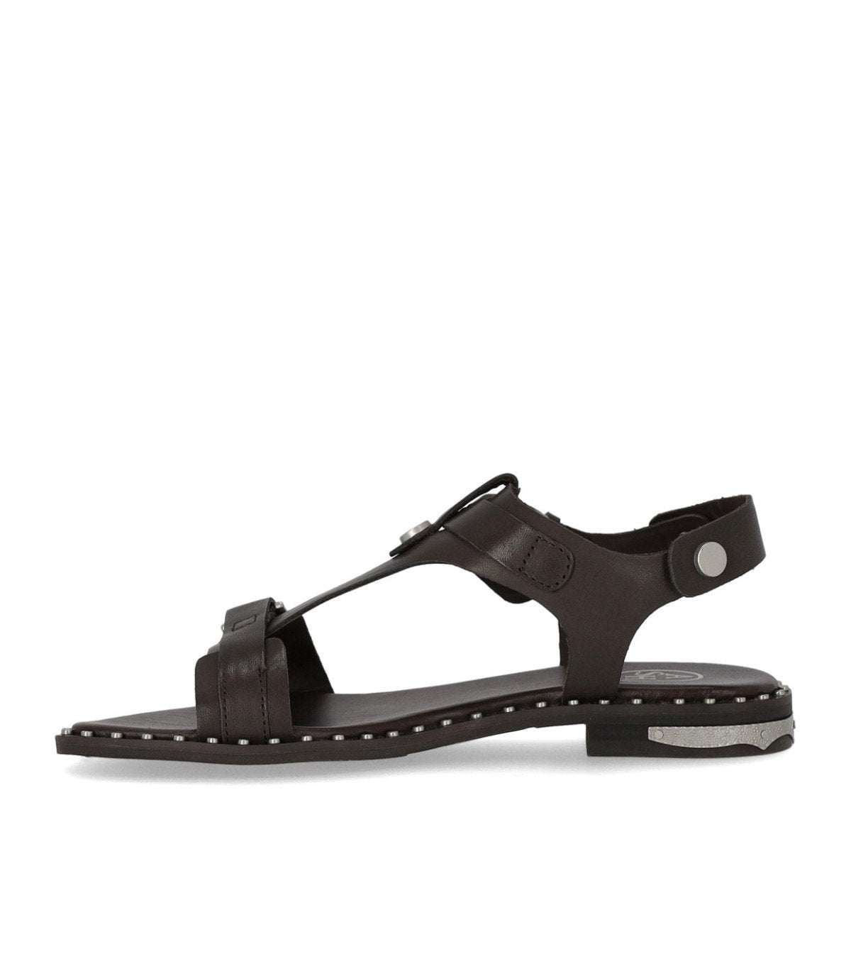 ASH PIPER DUNKELBRAUNE FLACHE SANDALE